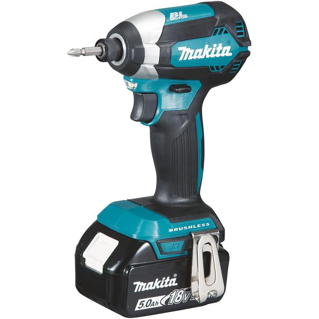 Makita DTD153RTJ 18V LXT Brushless Impact Driver Kit – Includes 2 x 5.0Ah Batteries, Fast Charger, and MAKPAC Storage Case