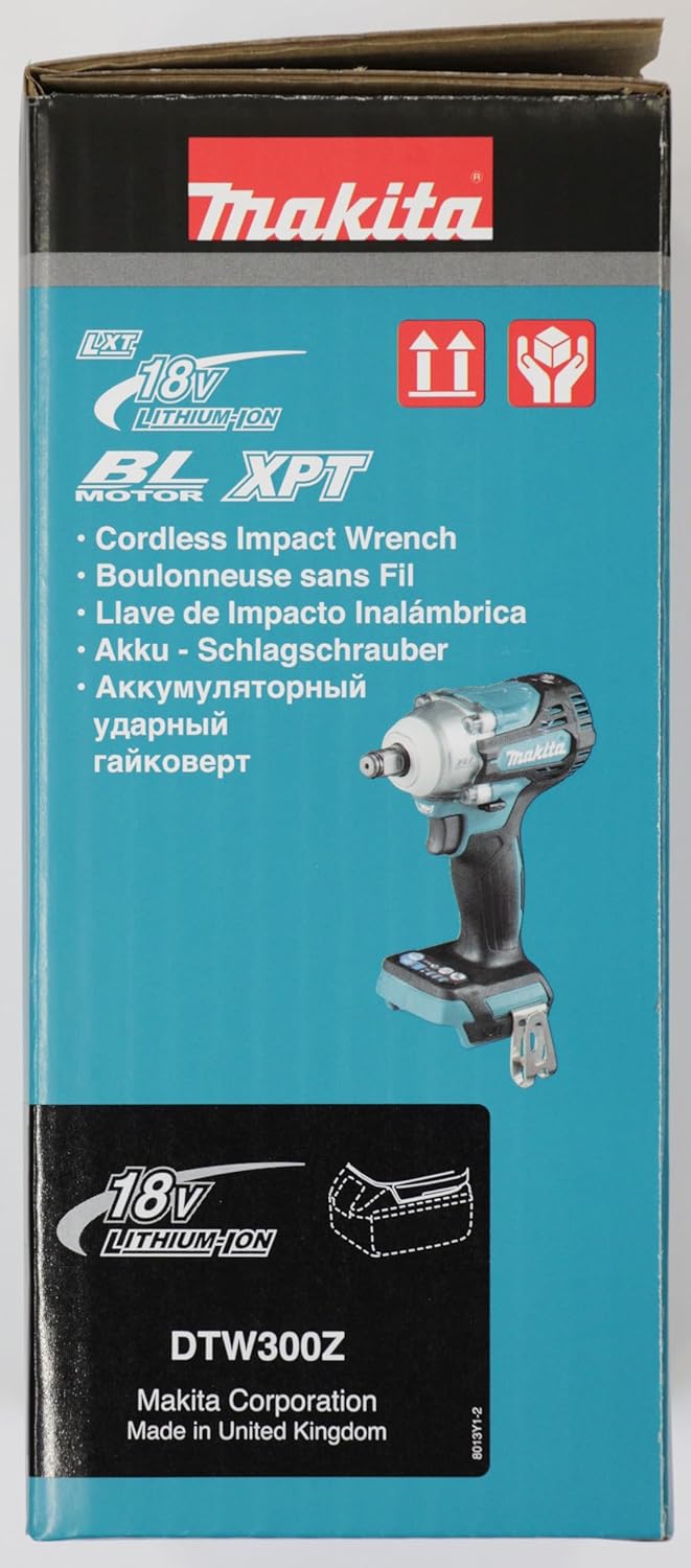 Makita DTW300Z 18V Brushless Cordless Impact Wrench – Batteries and Charger Sold Separately.